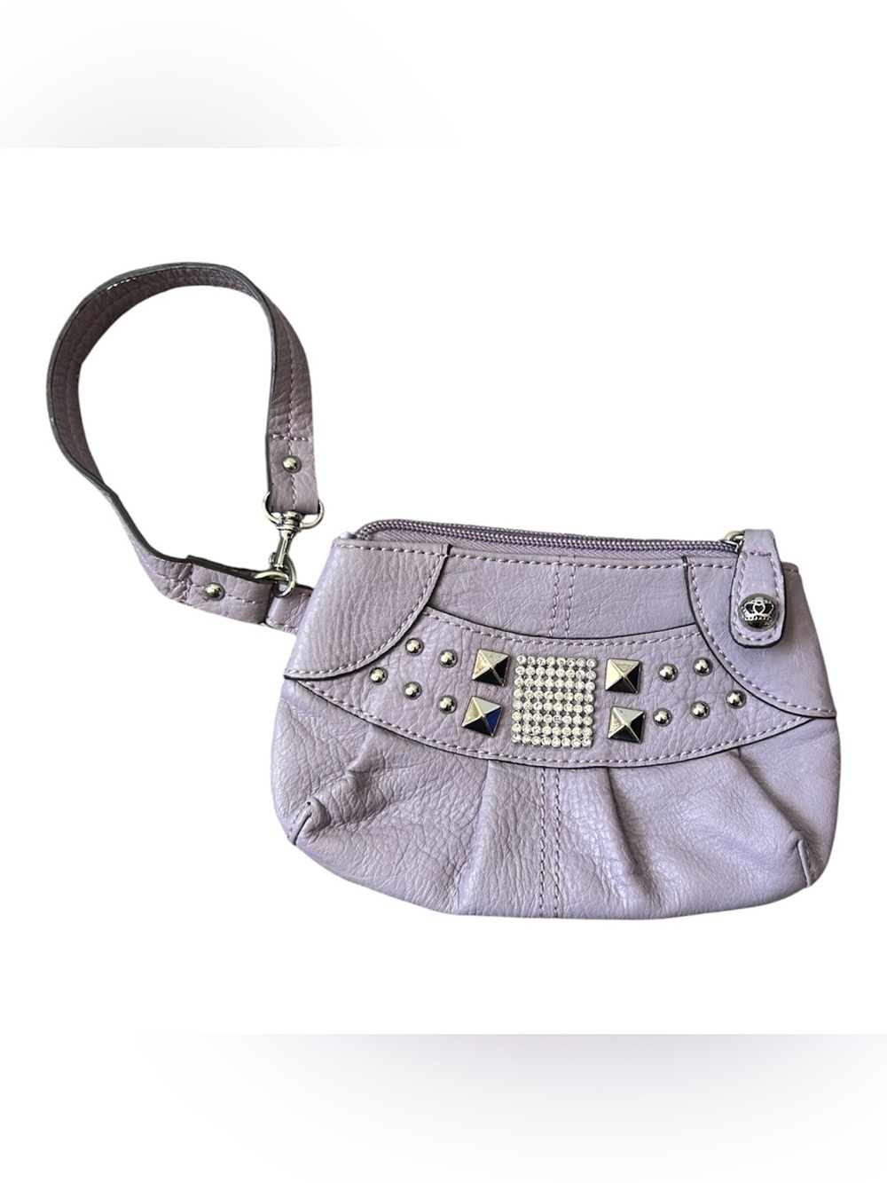Kathy Van Zeeland Y2K Vegan Leather Mini Wristet or Purse
